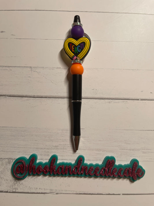 Teacher Focal Beaded Pen