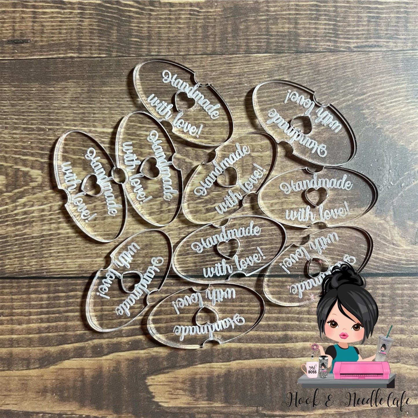 POM BUTTON: Removable pom button for poms with elastic or cinch! An original Hook & Needle Cafe design! No sew pom button 10 pcs per order