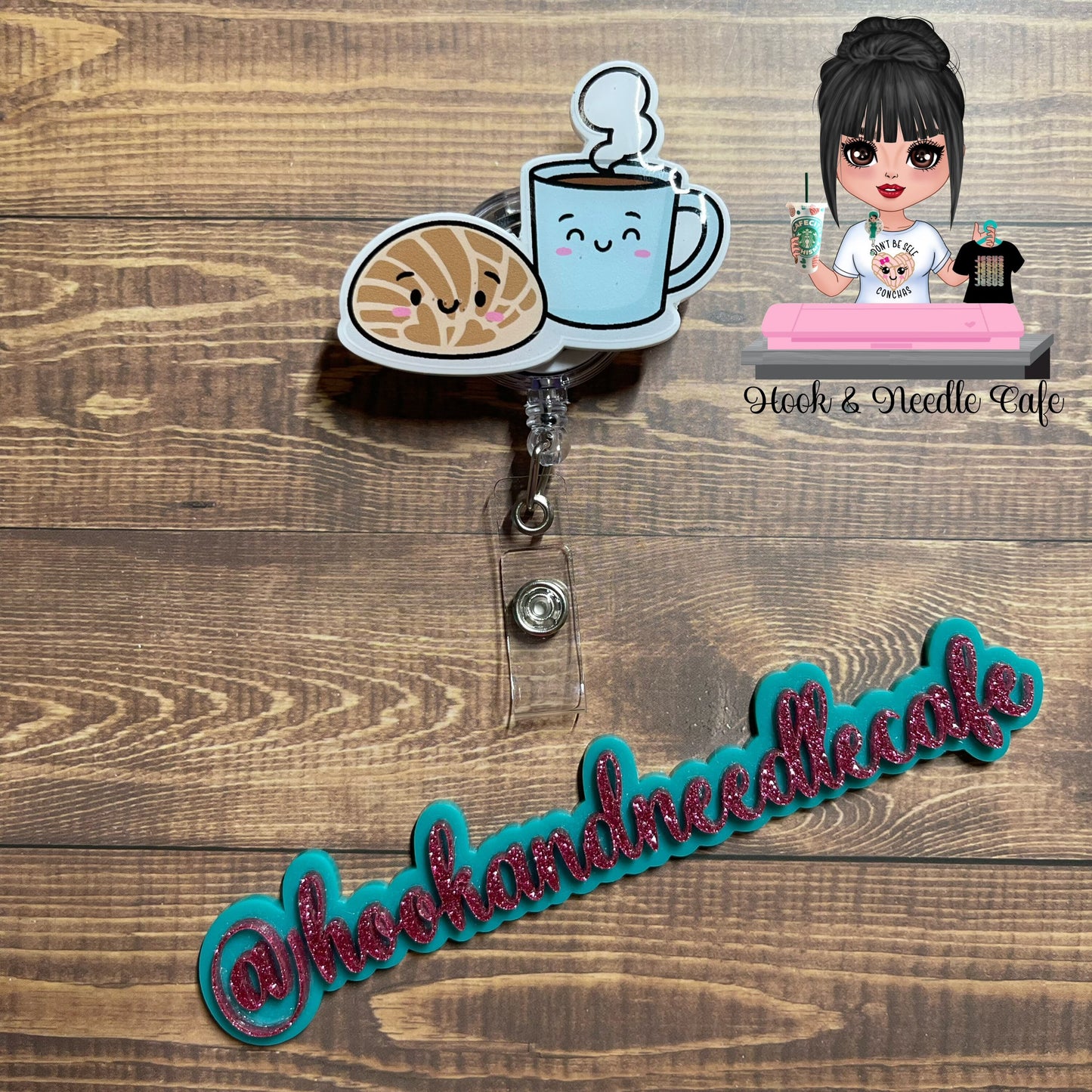 Mexican-street food-Kawaii-Badge holder-Latin-Latina-Elote-Champurrado-Esquites-Tamal-Pan de muerto-Hispanic-Concha-Cute-Cultura-Cafe-Coffee