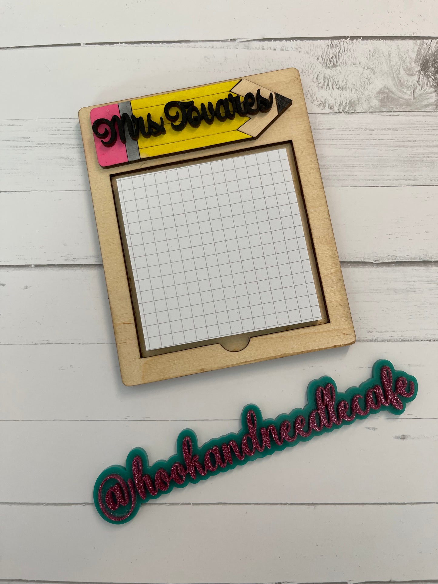 Teacher Sticky Note Holder