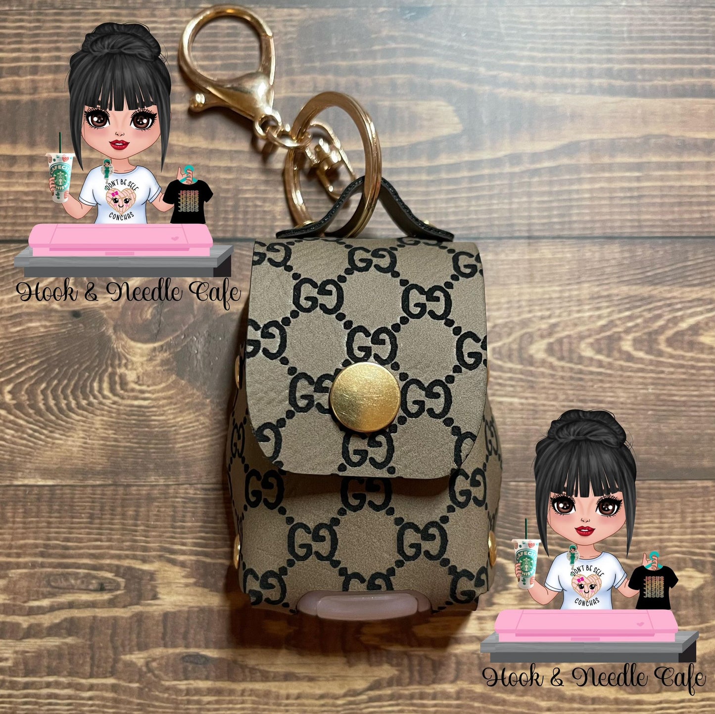 Fashion Designer handbag hand sanitizer keychain