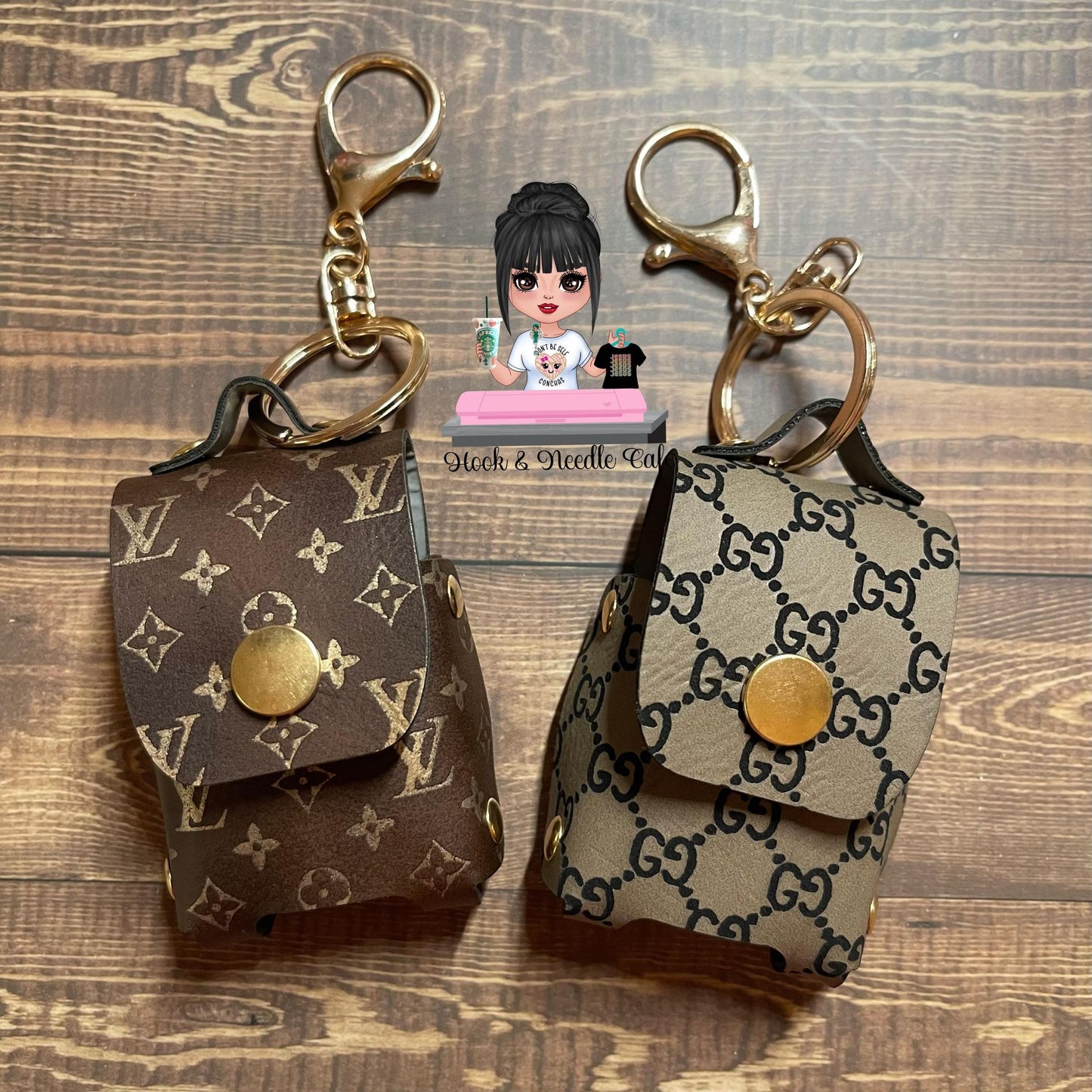 Fashion Designer handbag hand sanitizer keychain