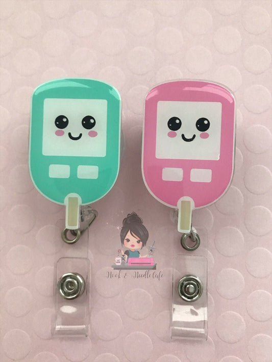 Glucose Monitor/Badge Holder/Badge Reel