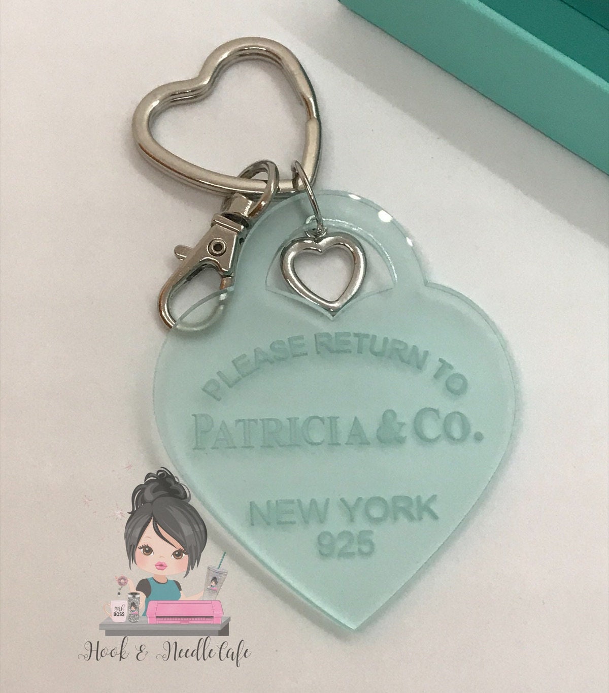 PLEASE RETURN TO Keychain Bridesmaid gift Mother of the bride gift Birthday gift Personalized Name Best friend gift Heart Lock