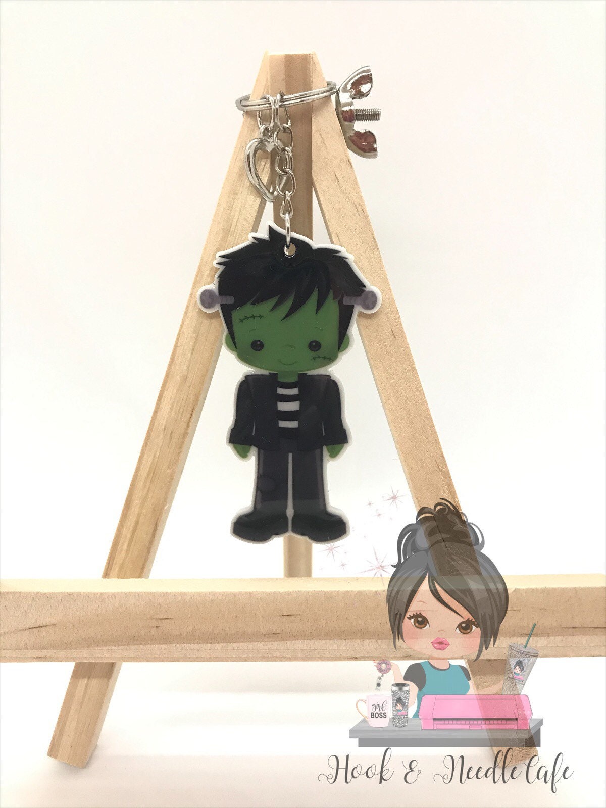 Frankenstein & Bride Keychain/Keychain/Frankenstein/The Bride of Frankenstein