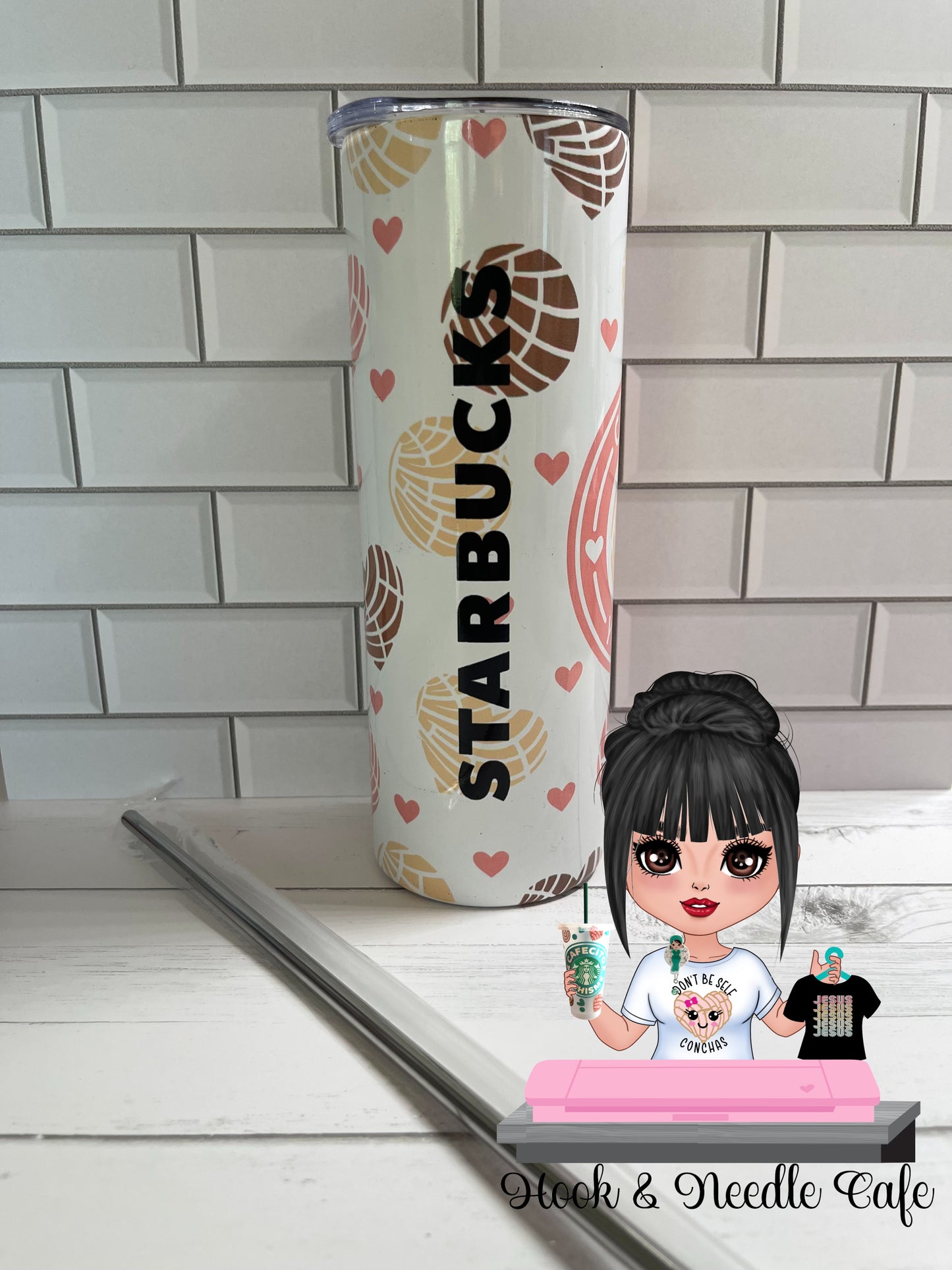Cafecito y chisme tumbler 20 oz