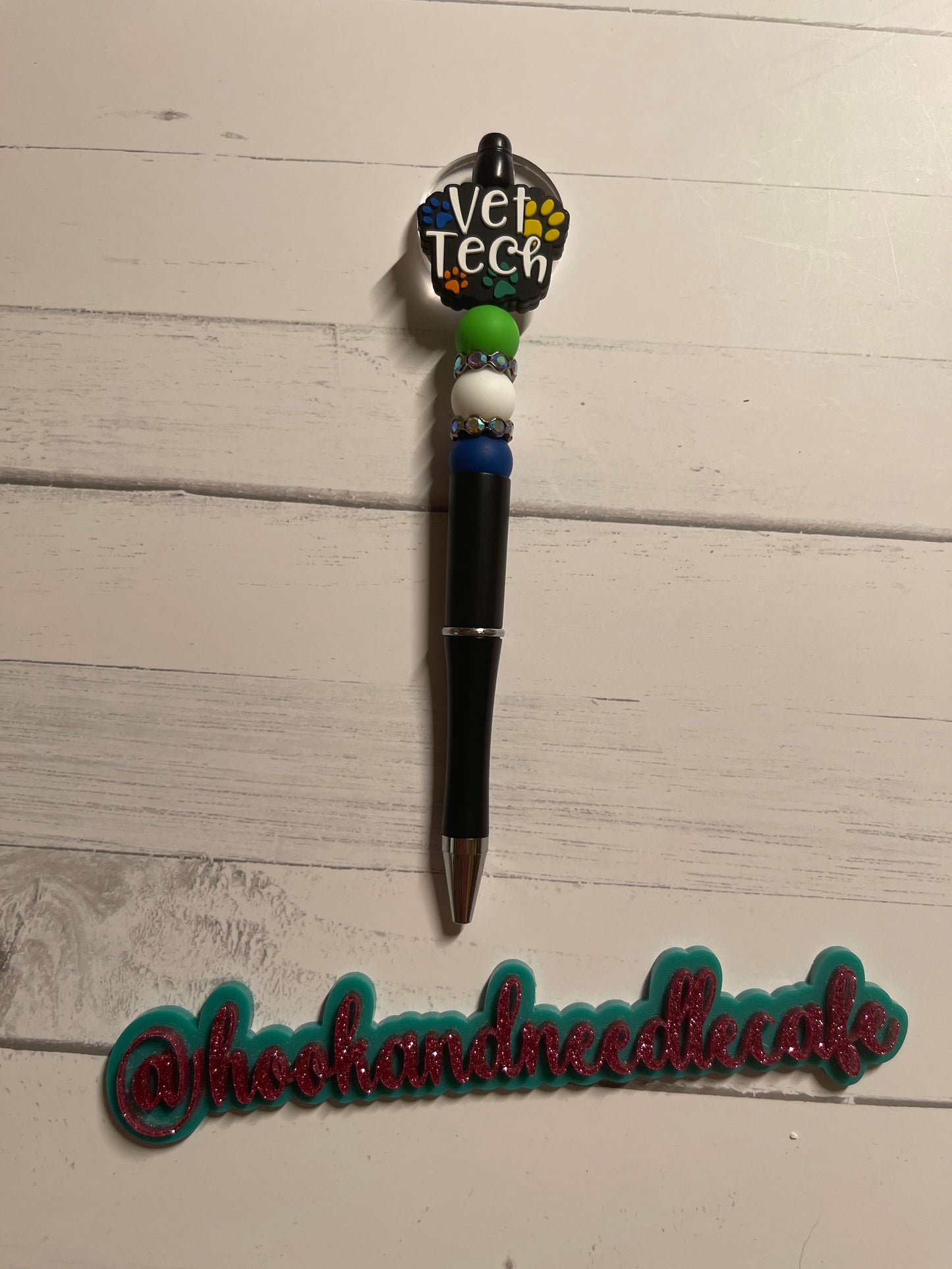 Nurse Healthcare Vet Tech Focal Beaded Pen