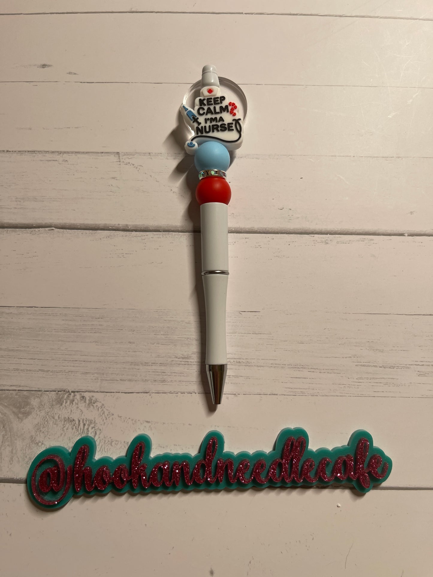 Nurse Healthcare Vet Tech Focal Beaded Pen