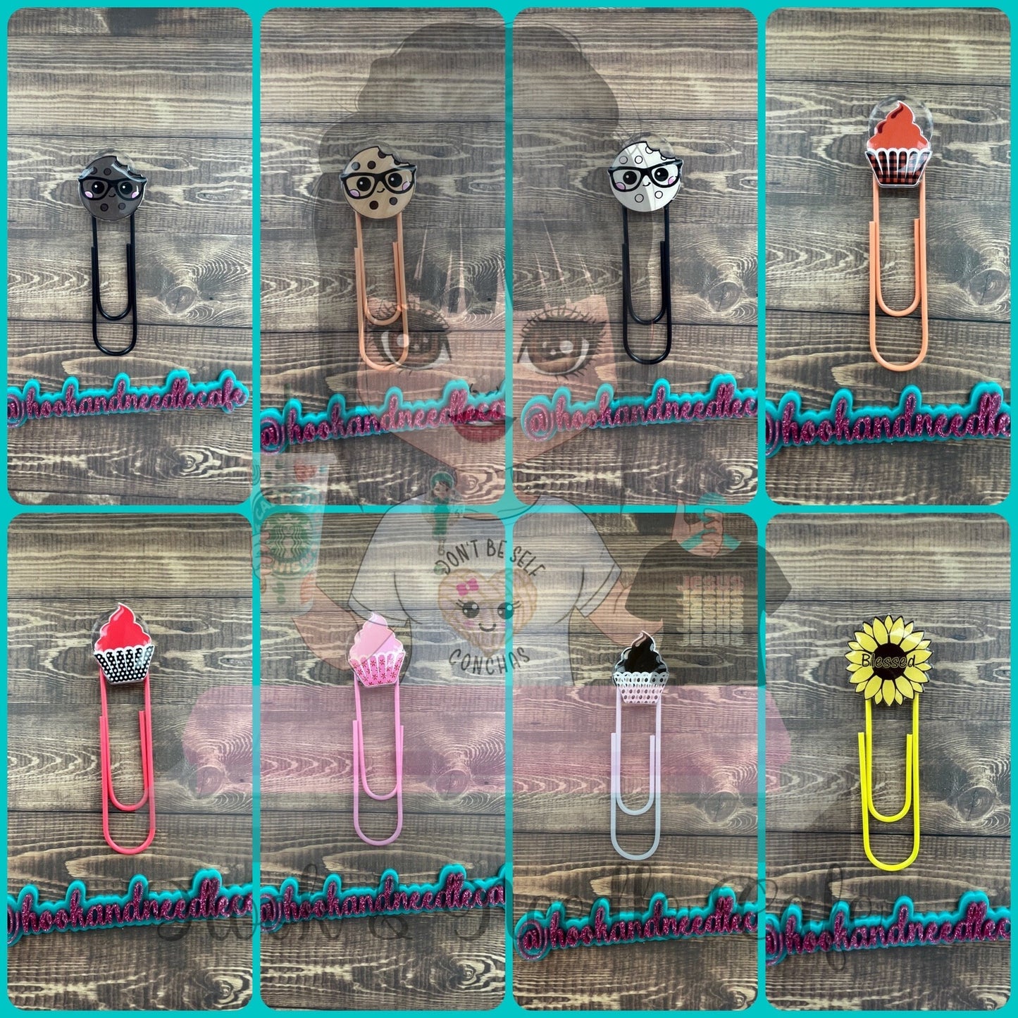 Jumbo Paper Clip Bookmark Cute Personalized Customized Reading