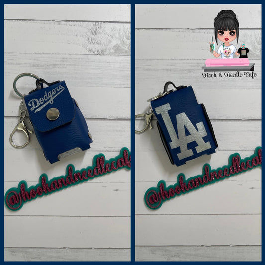 Handbag sanitizer keychain team sports