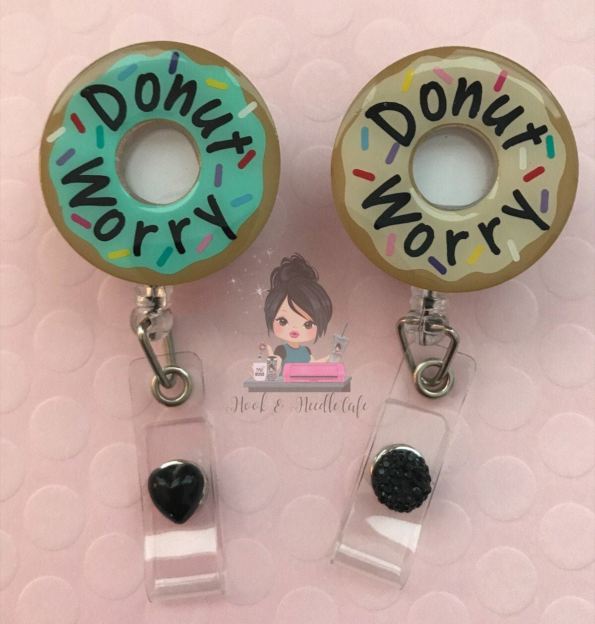 Donut Worry Badge Holder